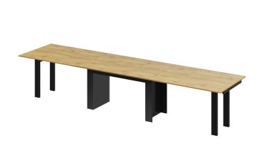 Stół rozkładany MAGRO 170 - Dąb słoneczny / Czarny